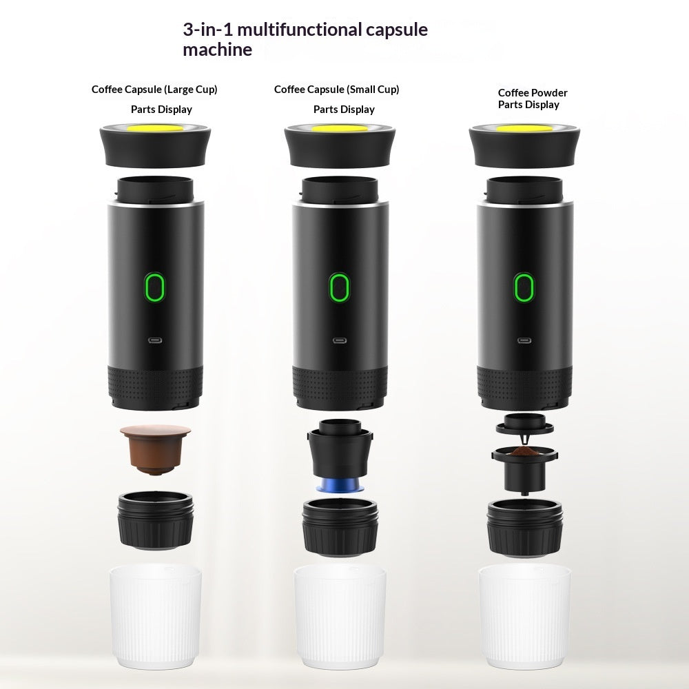 Portable Electric Capsule Coffee Machine Italian-style Pump-pressure Design Compact And Powerful Espresso